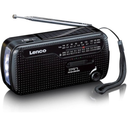 Lenco MCR-113BK Επιτραπέζιο Ραδιόφωνο Ηλιακό Μαύρο