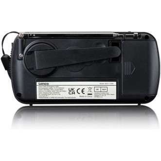 Lenco MCR-113BK Επιτραπέζιο Ραδιόφωνο Ηλιακό Μαύρο