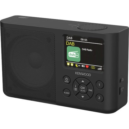 Kenwood CR-M33DAB Φορητό Ραδιόφωνο Επαναφορτιζόμενο DAB+ με Bluetooth Μαύρο