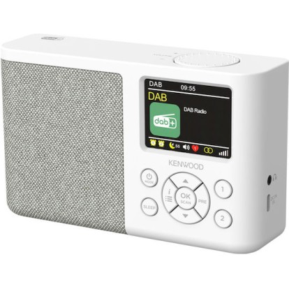 Kenwood CR-M33DAB Φορητό Ραδιόφωνο Επαναφορτιζόμενο DAB+ με Bluetooth Λευκό