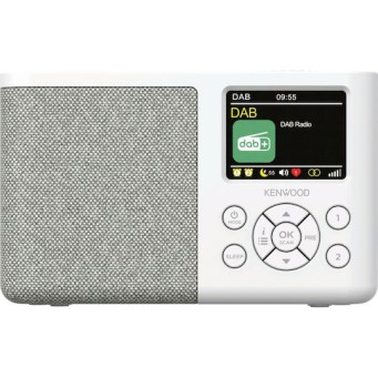 Kenwood CR-M33DAB Φορητό Ραδιόφωνο Επαναφορτιζόμενο DAB+ με Bluetooth Λευκό