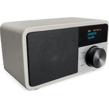 Sangean DDR-7 Επιτραπέζιο Ραδιόφωνο Επαναφορτιζόμενο DAB+ με Bluetooth Ασημί
