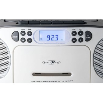 Reflexion Φορητό Ηχοσύστημα RCR2260 με CD / Κασετόφωνο / Ραδιόφωνο σε Γκρι Χρώμα