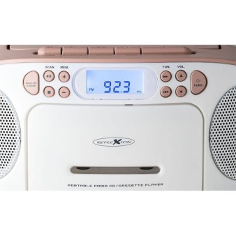 Reflexion Φορητό Ηχοσύστημα RCR2260 με CD / Κασετόφωνο / Ραδιόφωνο σε Ροζ Χρώμα