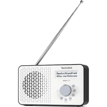 Technisat Viola 200 Επιτραπέζιο Ραδιόφωνο Μπαταρίας DAB+ Λευκό