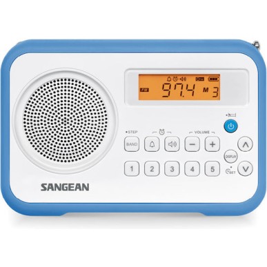 Sangean PR-D18 Φορητό Ραδιόφωνο Ρεύματος / Μπαταρίας Λευκό