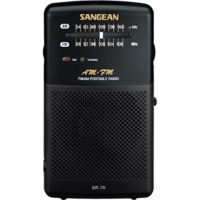 Sangean SR-35 Ραδιοφωνάκι Μπαταρίας Μαύρο