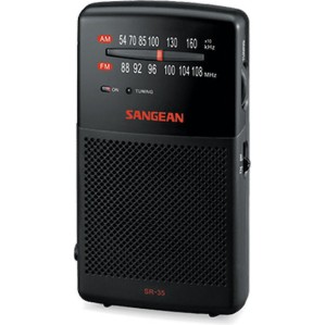 Sangean SR-35 Ραδιοφωνάκι Μπαταρίας Μαύρο
