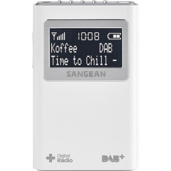 Sangean DPR-39 Φορητό Ραδιόφωνο Μπαταρίας DAB+ με USB Λευκό