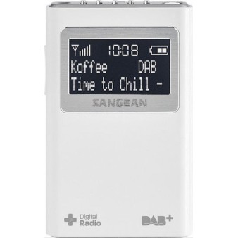 Sangean DPR-39 Φορητό Ραδιόφωνο Μπαταρίας DAB+ με USB Λευκό