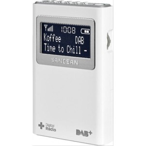 Sangean DPR-39 Φορητό Ραδιόφωνο Μπαταρίας DAB+ με USB Λευκό