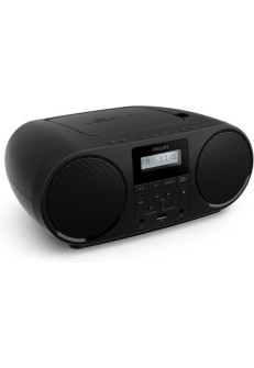 Philips Taz5000/10 Φορητό Ηχοσύστημα με Bluetooth / Ραδιόφωνο / CD / Κασετόφωνο / USB Μαύρο