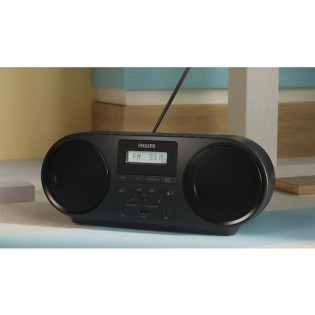 Philips Taz5000/10 Φορητό Ηχοσύστημα με Bluetooth / Ραδιόφωνο / CD / Κασετόφωνο / USB Μαύρο