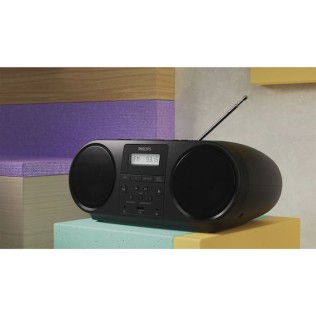 Philips Taz5000/10 Φορητό Ηχοσύστημα με Bluetooth / Ραδιόφωνο / CD / Κασετόφωνο / USB Μαύρο