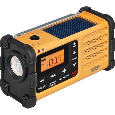 Sangean MMR-88 Φορητό Ραδιόφωνο Ηλιακό με USB Κίτρινο