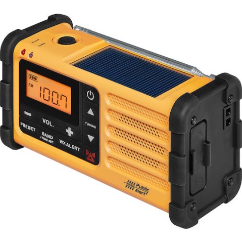 Sangean MMR-88 Φορητό Ραδιόφωνο Ηλιακό με USB Κίτρινο