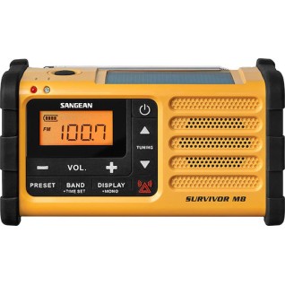 Sangean MMR-88 Φορητό Ραδιόφωνο Ηλιακό με USB Κίτρινο