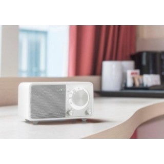 Sangean WR-7 Επιτραπέζιο Ραδιόφωνο Επαναφορτιζόμενο με Bluetooth Λευκό