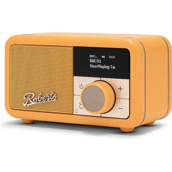 Roberts Revival Petite 2 Φορητό Ραδιόφωνο Επαναφορτιζόμενο DAB+ με Bluetooth Sunshine Yellow
