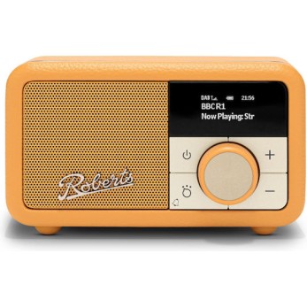 Roberts Revival Petite 2 Φορητό Ραδιόφωνο Επαναφορτιζόμενο DAB+ με Bluetooth Sunshine Yellow