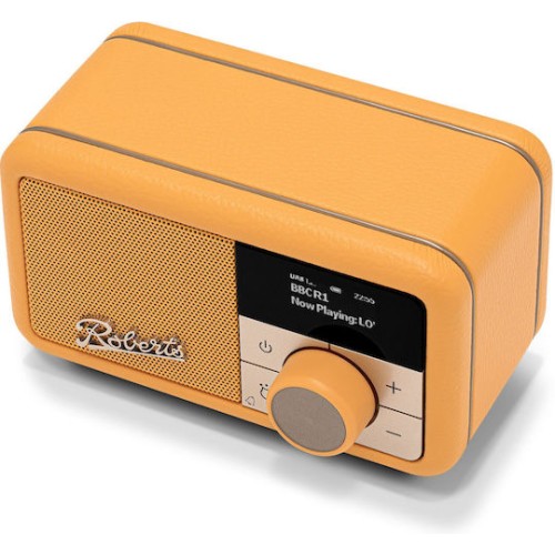 Roberts Revival Petite 2 Φορητό Ραδιόφωνο Επαναφορτιζόμενο DAB+ με Bluetooth Sunshine Yellow