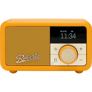Roberts Revival Petite 2 Φορητό Ραδιόφωνο Επαναφορτιζόμενο DAB+ με Bluetooth Sunshine Yellow