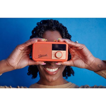 Roberts Revival Petite 2 Φορητό Ραδιόφωνο Επαναφορτιζόμενο DAB+ με Bluetooth Orange