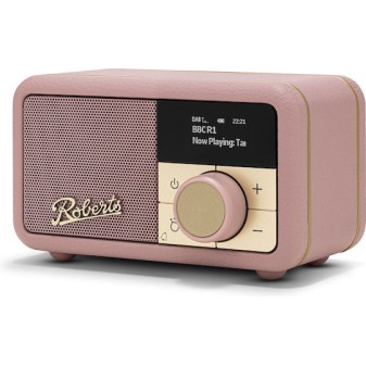 Roberts Revival Petite 2 Φορητό Ραδιόφωνο Επαναφορτιζόμενο DAB+ με Bluetooth Ροζ