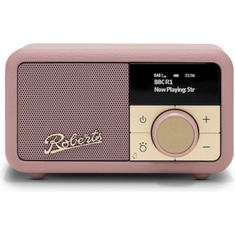 Roberts Revival Petite 2 Φορητό Ραδιόφωνο Επαναφορτιζόμενο DAB+ με Bluetooth Ροζ