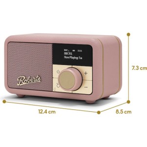 Roberts Revival Petite 2 Φορητό Ραδιόφωνο Επαναφορτιζόμενο DAB+ με Bluetooth Ροζ