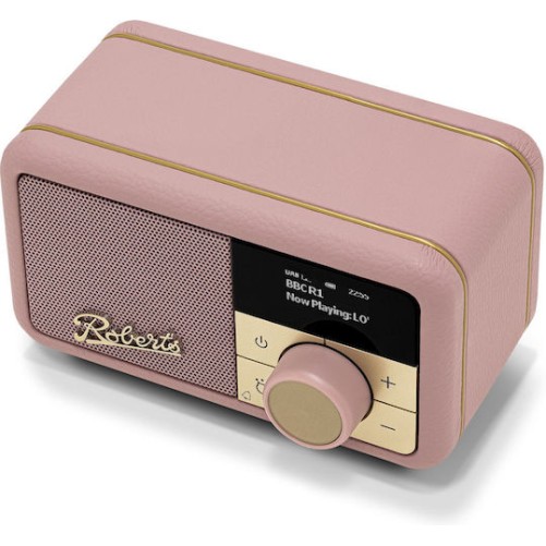 Roberts Revival Petite 2 Φορητό Ραδιόφωνο Επαναφορτιζόμενο DAB+ με Bluetooth Ροζ