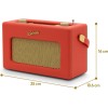 Roberts Revival IStream3L Επιτραπέζιο Ραδιόφωνο DAB+ με Bluetooth και USB Classic Red