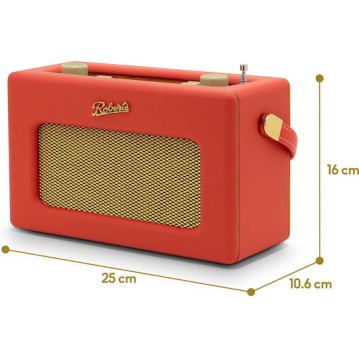 Roberts Revival IStream3L Επιτραπέζιο Ραδιόφωνο DAB+ με Bluetooth και USB Classic Red