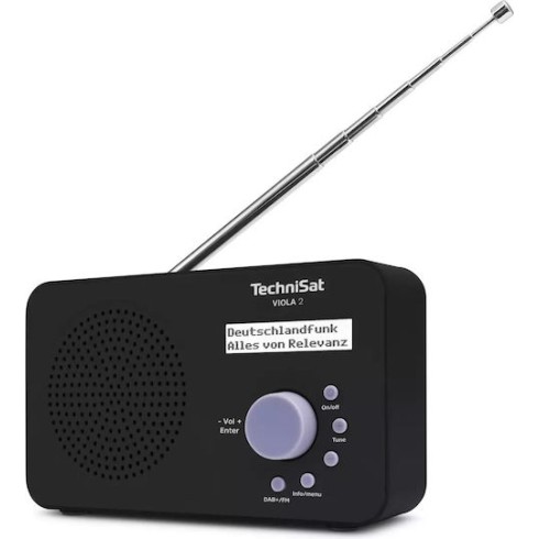 Technisat VIOLA 2 Επιτραπέζιο Ραδιόφωνο Μπαταρίας DAB+ Μαύρο