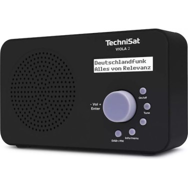Technisat VIOLA 2 Επιτραπέζιο Ραδιόφωνο Μπαταρίας DAB+ Μαύρο