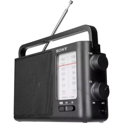 Sony ICF-506 Φορητό Ραδιόφωνο Ρεύματος / Μπαταρίας Μαύρο