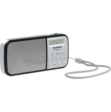 Technisat TechniRadio Ραδιοφωνάκι Επαναφορτιζόμενο DAB+ με USB Ασημί