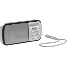 Technisat TechniRadio Ραδιοφωνάκι Επαναφορτιζόμενο DAB+ με USB Ασημί
