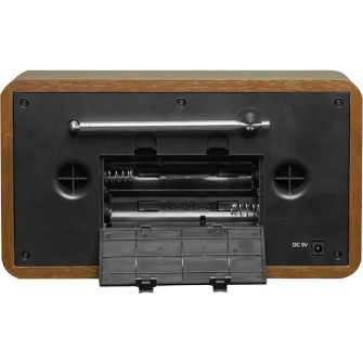 Denver DAB-18 Retro Επιτραπέζιο Ραδιόφωνο Ρεύματος / Μπαταρίας DAB+ με Bluetooth Καφέ