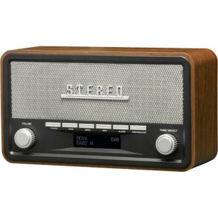 Denver DAB-18 Retro Επιτραπέζιο Ραδιόφωνο Ρεύματος / Μπαταρίας DAB+ με Bluetooth Καφέ