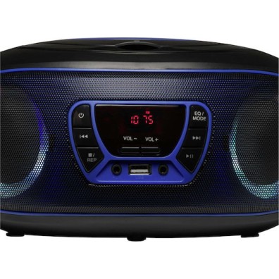 Denver Φορητό Ηχοσύστημα με Bluetooth / CD / USB / Ραδιόφωνο Μπλε