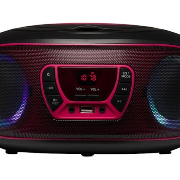 Denver Φορητό Ηχοσύστημα με Bluetooth / CD / USB / Ραδιόφωνο Ροζ
