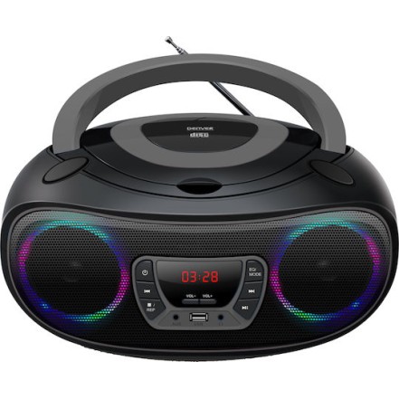Denver Φορητό Ηχοσύστημα με Bluetooth / CD / USB / Ραδιόφωνο Γκρι