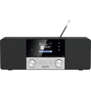 Technisat DigitRadio 3 Voice Επιτραπέζιο Ραδιόφωνο Ρεύματος DAB+ με Bluetooth και USB Μαύρο