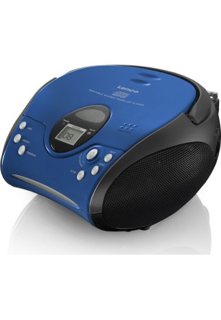 Lenco Φορητό Ηχοσύστημα με CD / MP3 / Ραδιόφωνο Μπλε