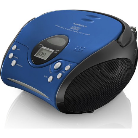 Lenco Φορητό Ηχοσύστημα με CD / MP3 / Ραδιόφωνο Μπλε