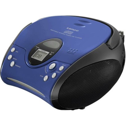 Lenco Φορητό Ηχοσύστημα με CD / MP3 / Ραδιόφωνο Μπλε
