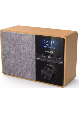 Philips TAR5505 Επιτραπέζιο Ραδιόφωνο Ρεύματος DAB+ με Bluetooth Καφέ