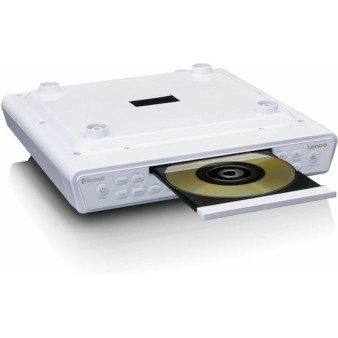 Lenco Φορητό Ηχοσύστημα με Bluetooth / CD / Ραδιόφωνο σε Λευκό Χρώμα
