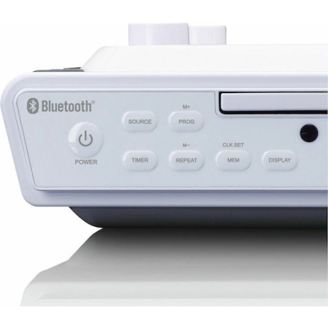 Lenco Φορητό Ηχοσύστημα με Bluetooth / CD / Ραδιόφωνο σε Λευκό Χρώμα